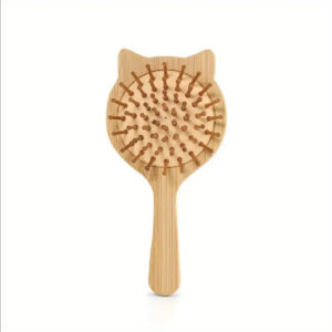 Cepillo para el cabello con cerdas de Bambú modelo Gato