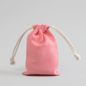 SAQUITO DE ALGODON ROSADO 19X14