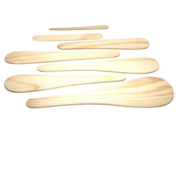 SET DE 7 PALETAS DE MADERA PARA DEPILACIÓN