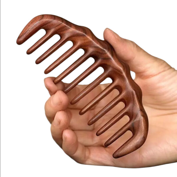 PEINETA DE MADERA SANDALO PARA CABELLO
