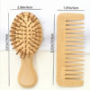 kitcarterameddas KIT CEPILLO Y PEINETA DE BAMBU PEQUEÑO